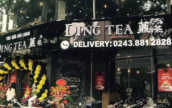 Biển quảng cáo trà sữa Dingtea