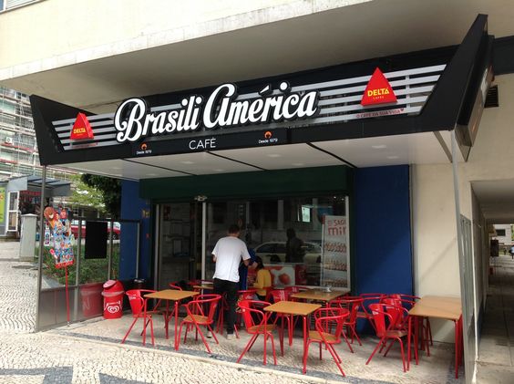 Biển quảng cáo Cafe Brasili America
