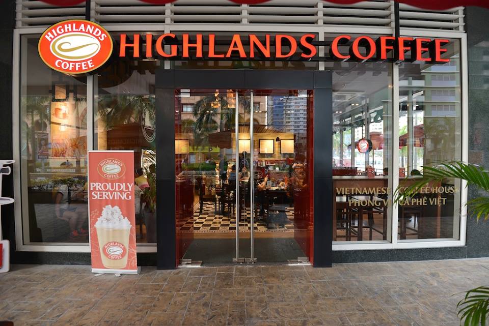 Mẫu biển quảng cáo thương hiệu Highlands Coffee