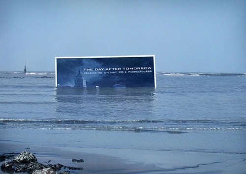 biển quảng cáo bộ phim thảm họa