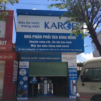 biển quảng cáo máy lọc nước Karofi