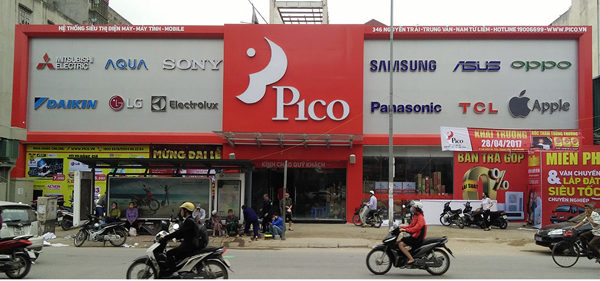 Mẫu biển quảng cáo siêu thị Pico