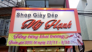 Làm biển quảng cáo shop giày dép tại Hà Nội, Những mẫu biển quảng cáo giày dép đẹp nhất