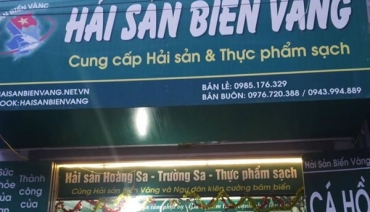 Mẫu biển quảng cáo Hải Sản đẹp, Làm biển quảng cáo nhà hàng, cửa hàng hải sản tại Hà Nội